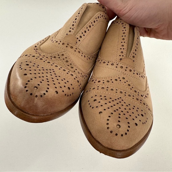 Splendid flats size 6 tan leather brouge wingtip oxfords spectators Academia - Picture 9 of 13